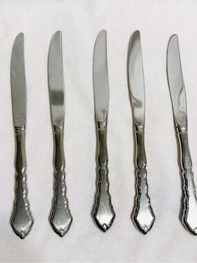 Oneida Community Stainless Satinique Dinner Knife (Set of Five) 9in